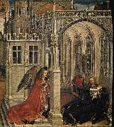 Robert Campin Annunciation oil on canvas